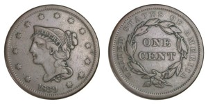 1839 Braided N-8, VF-20