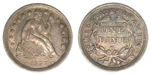 1857-O AU-50