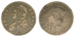 1811 O.102 (R4), 11 over 10, PCGS VF-25