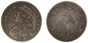 1814 O.102, PCGS VF-35