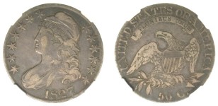 1827 O.123 (R4+), Sq base 2, NGC VF-30