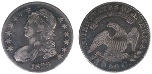 1829 O.118 (R5), VF-30 (Cleaned)