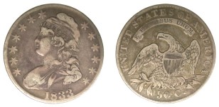 1833 O.115 (R5), PCGS VF-20